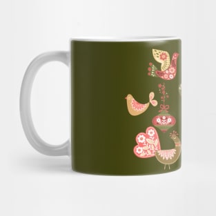 Folk Art Christmas DEsign Mug